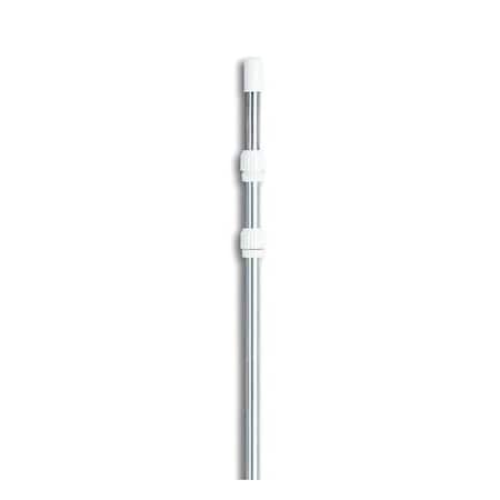 Pool Central 32037731 5 - 15 In. Adjustable Silver Aluminum Swimming Pool Telescopic Pole For Vacuums & Skimmers